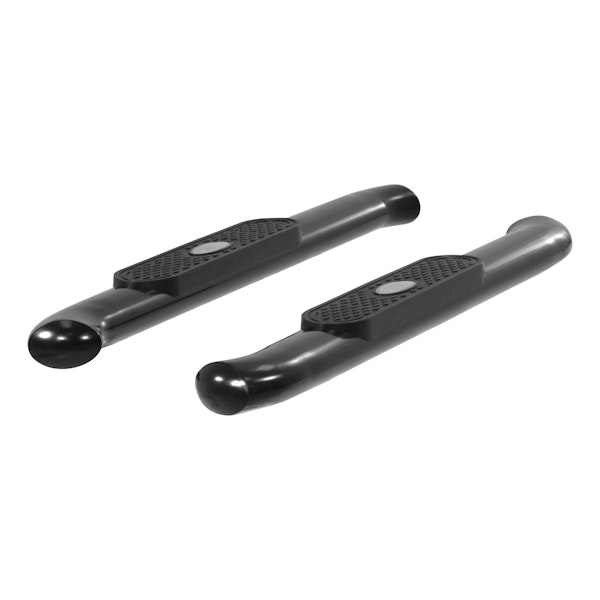 ARIES S224048 4" Black Steel Oval Side Bars, Select Silverado, Sierra 1500, 2500, 3500