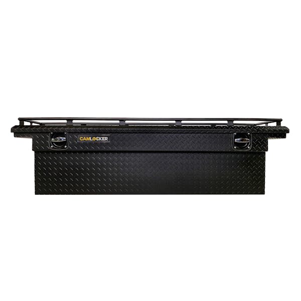 CamLocker KS71LPRLMB 71in Low Profile Crossover Truck Tool Box with Rail - Deep - Matte Black