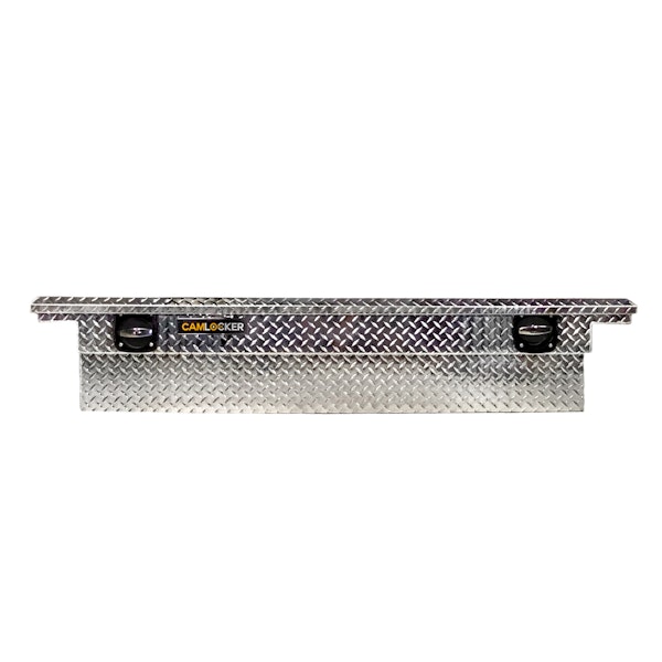 CamLocker S71LP 71in Low Profile Crossover Truck Tool Box - Polished Aluminum