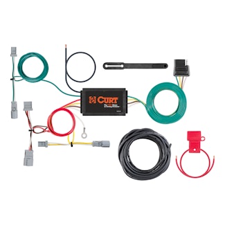 CURT 56341 Custom Wiring Harness, 4-Way Flat Output, Select Honda Civic