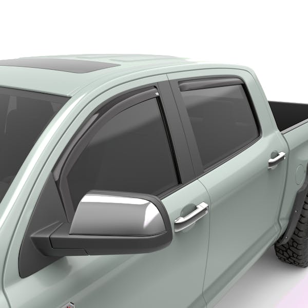 EGR 575191 EGR In-Channel Front and Rear Window Visor Set, Dark Smoke Finish