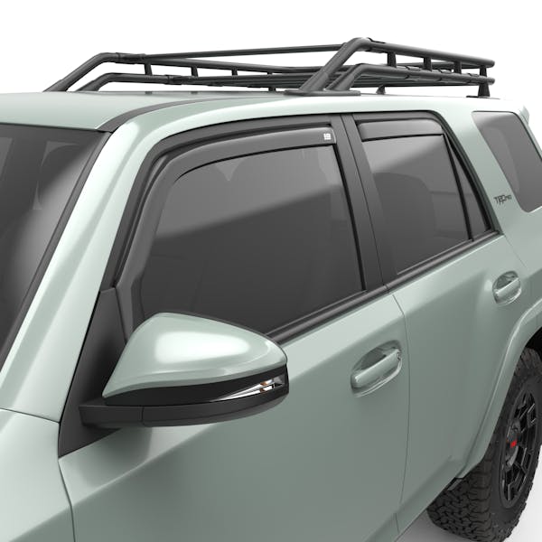 EGR 575221 EGR In-Channel Front and Rear Window Visor Set, Dark Smoke Finish