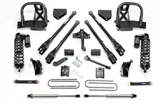 Fabtech K2205DL 4" 4 Link Lift System with Coilovers and Shocks