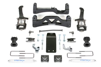 Fabtech K2188 6" Basic System with Front Stock Coilover Spacers & Rear Perf Shocks