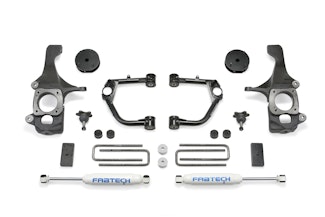 Fabtech K7028 4" Budget UCA System with Rear Performance Shocks