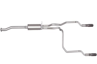 Gibson Performance Exhaust 5533 Cat-Back Dual Split Exhaust System, Aluminized