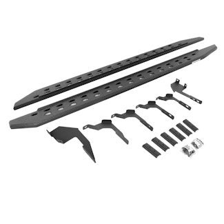 Go Rhino 69036880ST RB20 Slim Running boards - Complete Kit: RB20 Slim Running board + Brackets