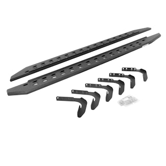 Go Rhino 69418087ST RB20 Slim Running boards - Complete Kit: RB20 Slim Running board + Brackets