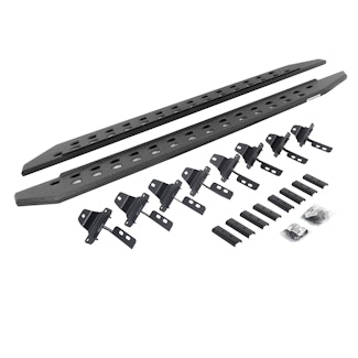 Go Rhino 69451687ST RB20 Slim Running boards - Complete Kit: RB20 Slim Running board + Brackets