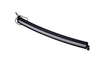 Iconic Accessories 514-1403 40 Dual-Row Curved LED Light Bar (8° Spot/90° Flood, 21,600 lm, Chrome Face)
