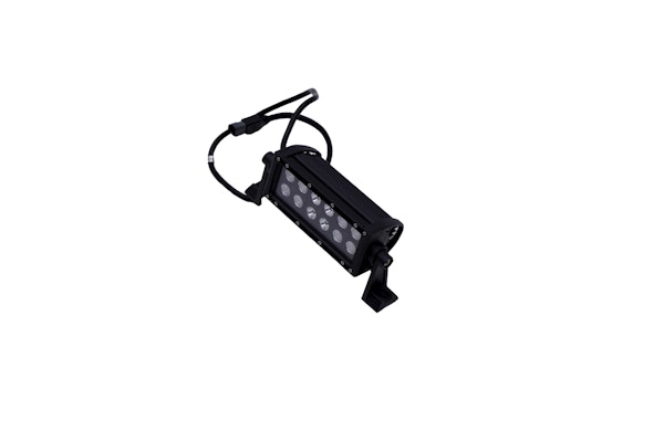 Iconic Accessories 512-1061 6 Dual-Row Straight LED Light Bar (8° Spot/90° Flood, 3,240 lm, Black Face)