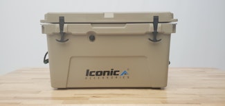 Iconic Accessories 810-1050 50QT Cooler Box with Aluminum T-Track, Outer size: 28.7x17.3x17.3