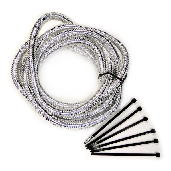 Mr. Gasket 4522 SPLIT LOOM 6' x 1/2CHROME