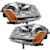 Oracle Lighting 8102-333 Pre-Assembled LED Halo Headlights
