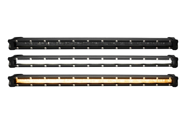 Race Sport Lighting RSLP8 LoPro Ultra Slim LED Light Bar with Amber Marker and Running Light Function 30w