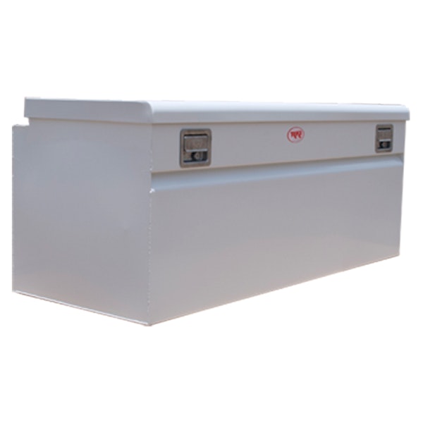 RKI Truck Equiptment MTB60-1NM Single Lid Steel Chest Box (White) for 8ft Beds