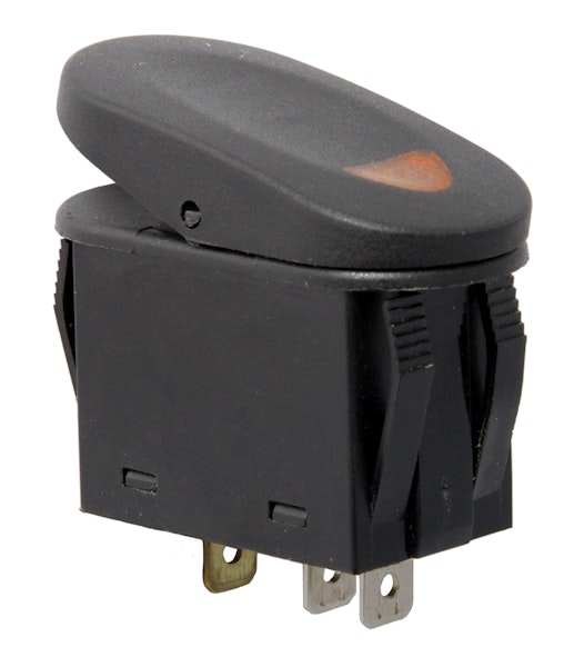 Rugged Ridge 17235.01 2-Position Rocker Switch; Amber