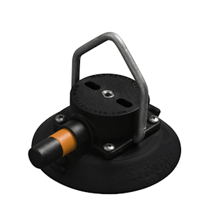 SeaSucker VM1015B 4.5 SeaSucker Vacuum Mount with Stainless Steel D-Ring, Pointed Black