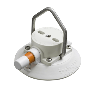 SeaSucker VM1015W 4.5 SeaSucker Vacuum Mount with Stainless Steel D-Ring, Pointed White