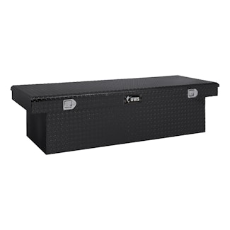 UWS TBSD-69-LBTA-B 69 Aluminum Single Lid Crossover Toolbox Deep Extra Wide Black