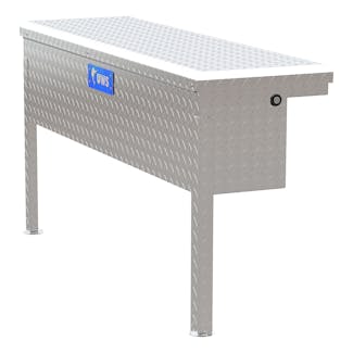 UWS TBSM-48-LP 48 Low Profile Truck Side Tool Box, bright aluminum