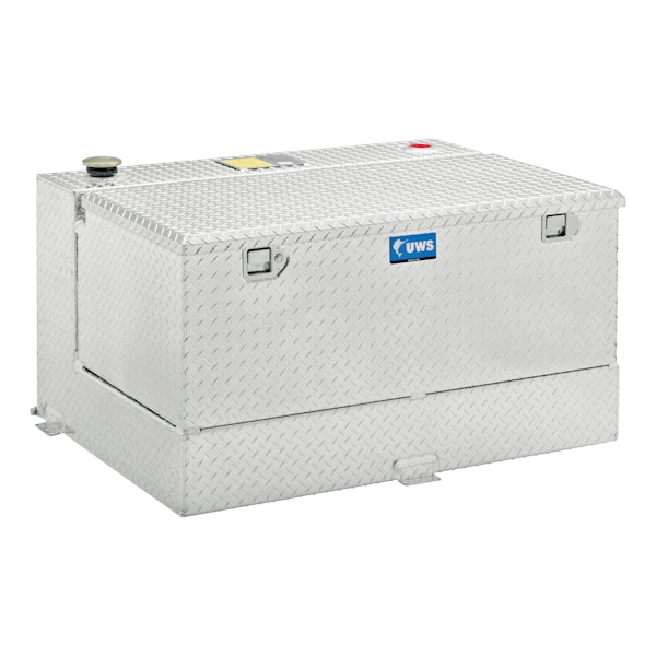UWS TT-100-COMBO Aluminum Transfer Tank 100 Gallon Combo Tank Bright