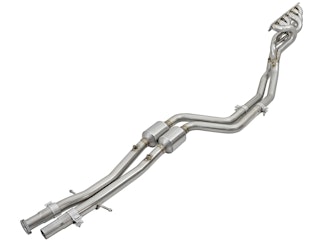 AFE 48-36316-YC Twisted Steel Header and Mid Pipe; Street Series