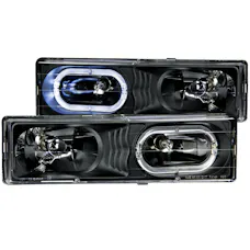 AnzoUSA 111007 Crystal Headlights Black with Halo