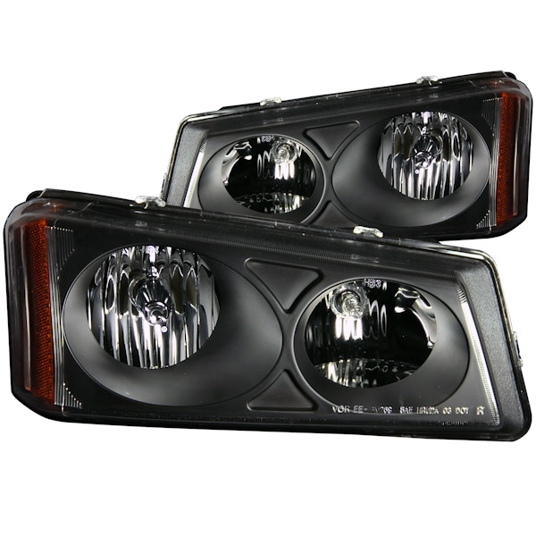 AnzoUSA 111009 Crystal Headlights Black
