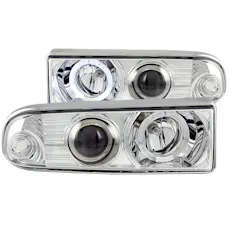 AnzoUSA 111016 Projector Headlights with Halo Chrome