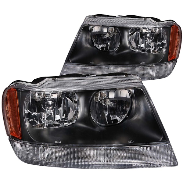 AnzoUSA 111042 Crystal Headlights Black