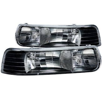 AnzoUSA 111155 Crystal Headlights Black
