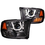 AnzoUSA 111270 Projector Headlights with U-Bar Black