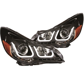 AnzoUSA 111285 Projector Headlights with U-Bar Black