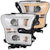 AnzoUSA 111358 Projector Headlights with Plank Style Switchback Chrome with Amber