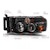 AnzoUSA 111490 Projector Headlights with Halo Black Clear Amber