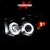 AnzoUSA 111490 Projector Headlights with Halo Black Clear Amber