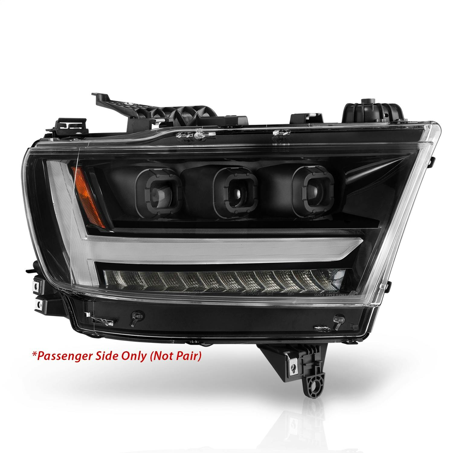 AnzoUSA 111494-R LED Projector Headlights Plank Style with