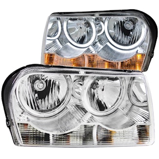AnzoUSA 121137 Crystal Headlights with Halo Chrome (SMD LED)