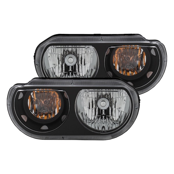 AnzoUSA 121526 Crystal Headlights Black