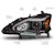 AnzoUSA 121569 Projector Headlights w/ Light Bar Black Housing