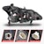 AnzoUSA 121569 Projector Headlights w/ Light Bar Black Housing