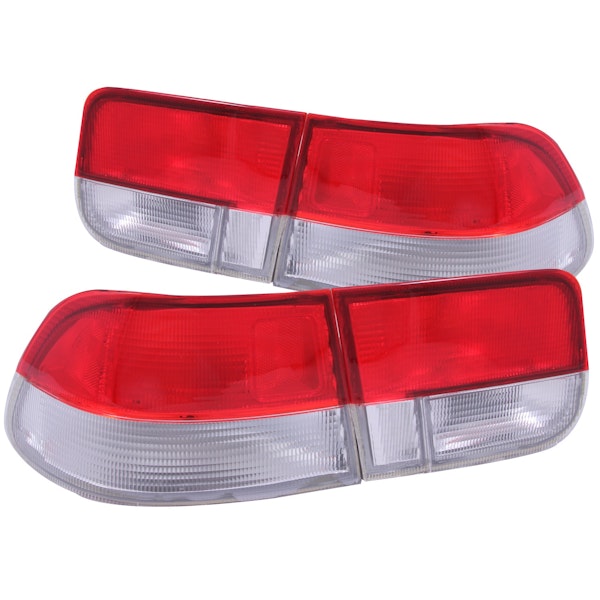 AnzoUSA 221147 Taillights Red/Clear - OEM 4pc