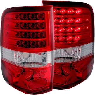 AnzoUSA 311022 LED Taillights Red/Clear