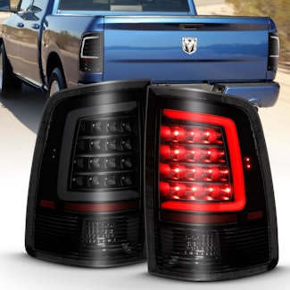AnzoUSA 311319 LED Taillight Plank Style Black with Smoke Lens