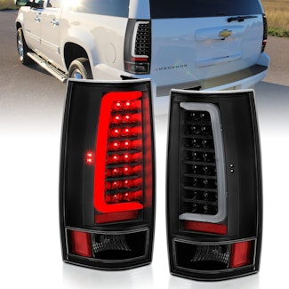 AnzoUSA 311321 LED Taillight Plank Style Black with Clear Lens