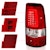 AnzoUSA 311335 LED Taillights Plank Style Chrome with Red/Clear Lens