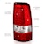 AnzoUSA 311335 LED Taillights Plank Style Chrome with Red/Clear Lens