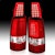 AnzoUSA 311335 LED Taillights Plank Style Chrome with Red/Clear Lens