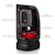 AnzoUSA 311339 LED Taillights Plank Style Black with Clear Lens